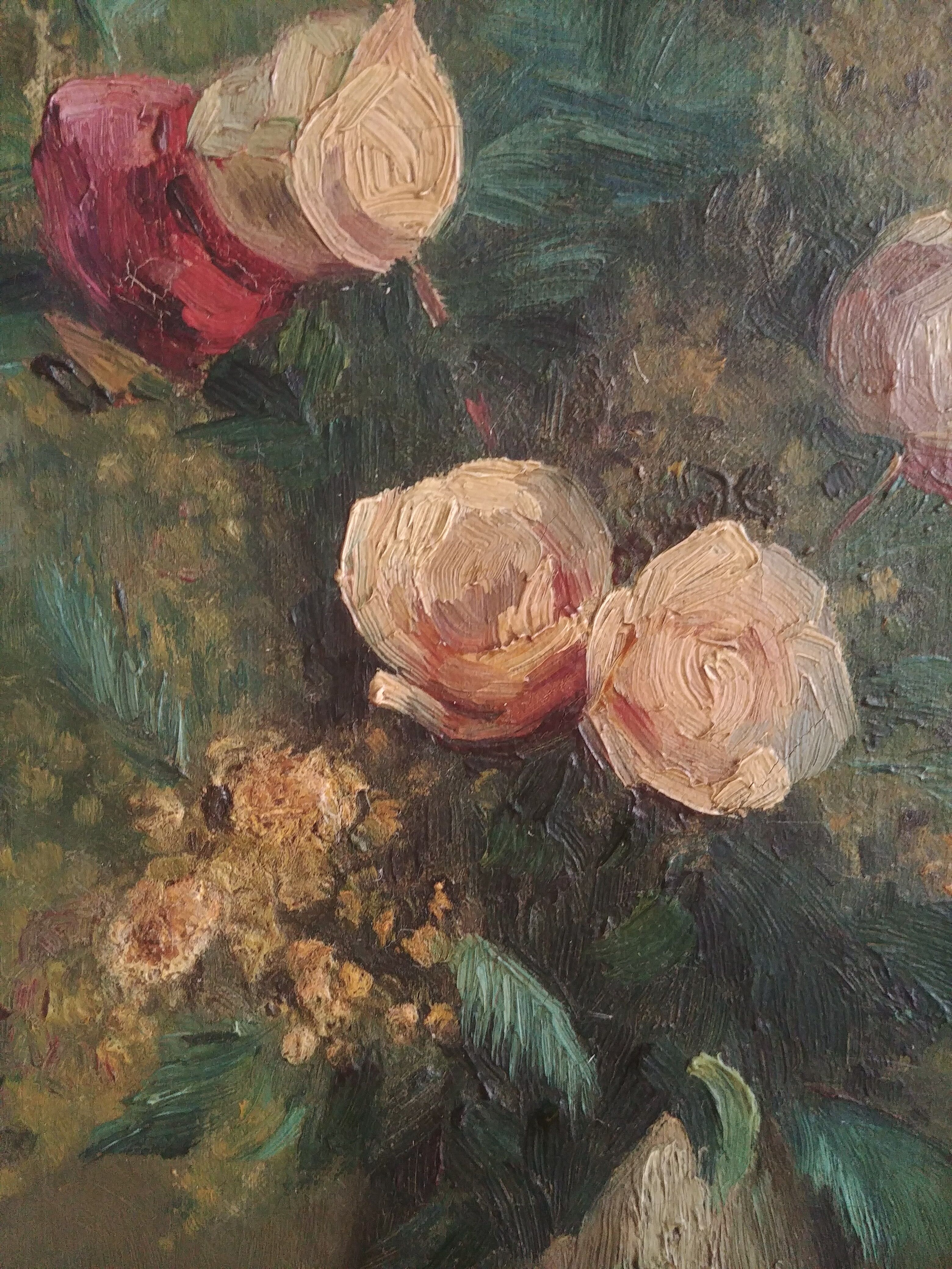 Ancient flower painting