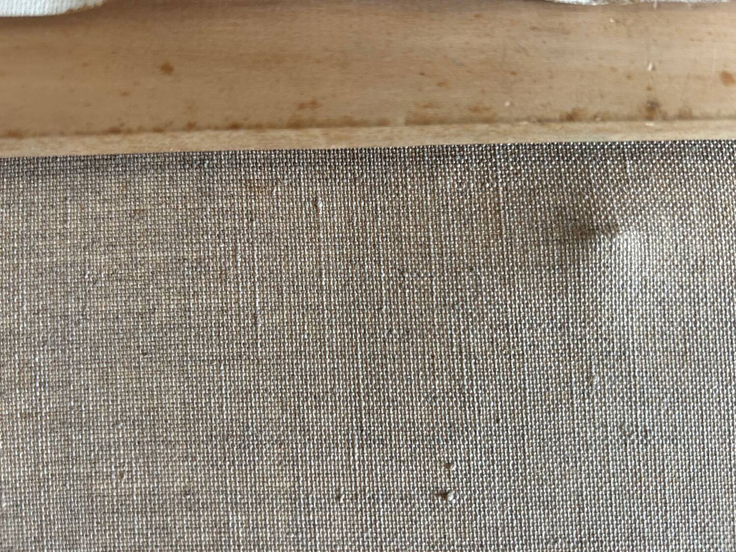 Huile sur Toile « Le pont de Blamont sur l'Ourcq » de Laby . XX.