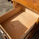 Meuble classeur à tiroirs tambour cabinet france 1950