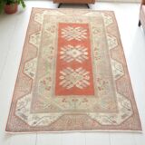 Oushak Handmade Floral Carpet