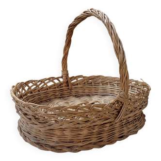 Vintage wicker basket 40 cm