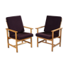 Borge Mogensen, pair of armchairs, oak, model 2257