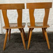 Pair of Scandinavian bistro chairs from the 50s-60s