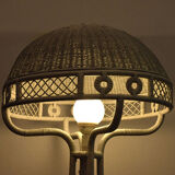 Italian mid-century rattan floor lamp, 1950s