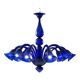 Contemporary Pop Blue-Ocean Murano Style Glass Chandelier 8 Arms