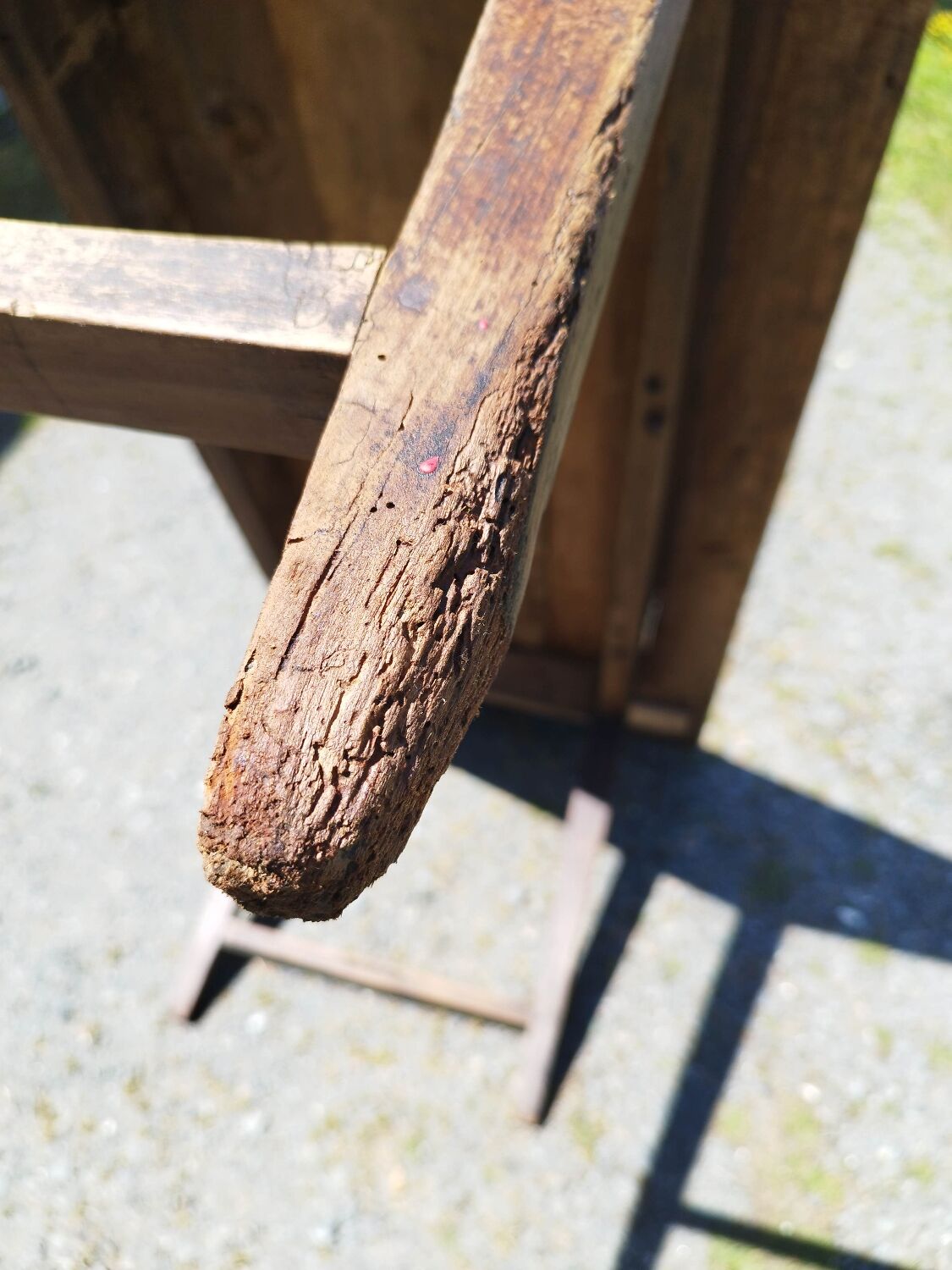 Large rustic farmhouse table bobbin legs