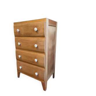 Commode chiffonnier vintage 4 tiroirs