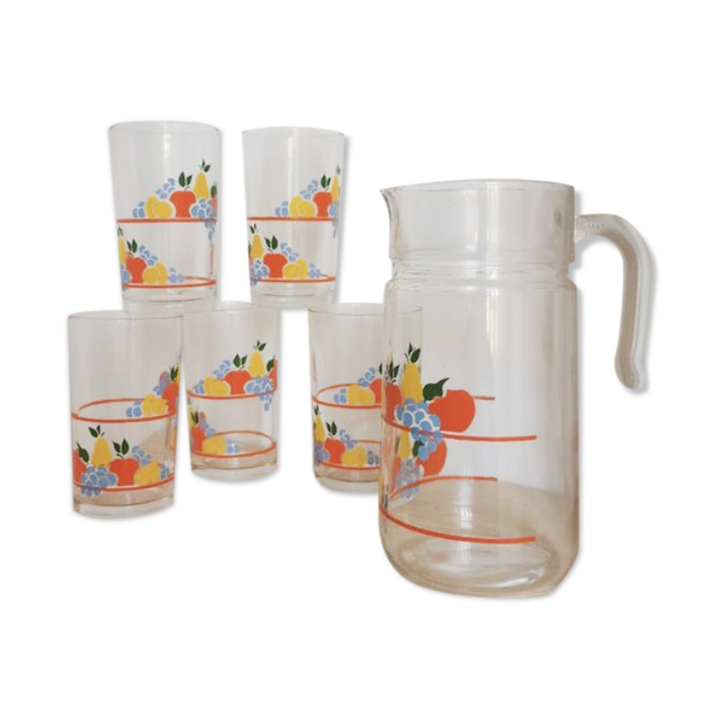 Service à orangeade vintage