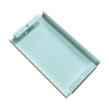Plateau blanc Maud Supplies origami acier thermolacqué