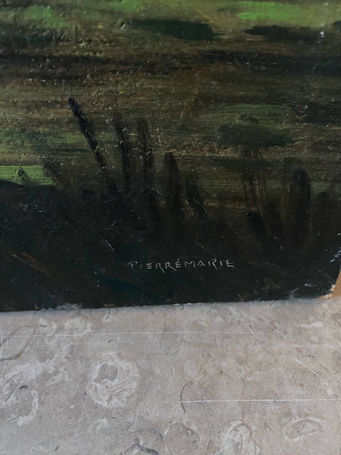 Ancient landscape signed