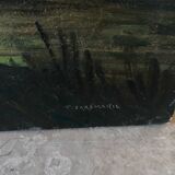 Ancient landscape signed