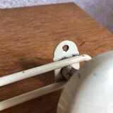Patère, vintage beige metal coat rack