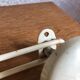 Patère, vintage beige metal coat rack