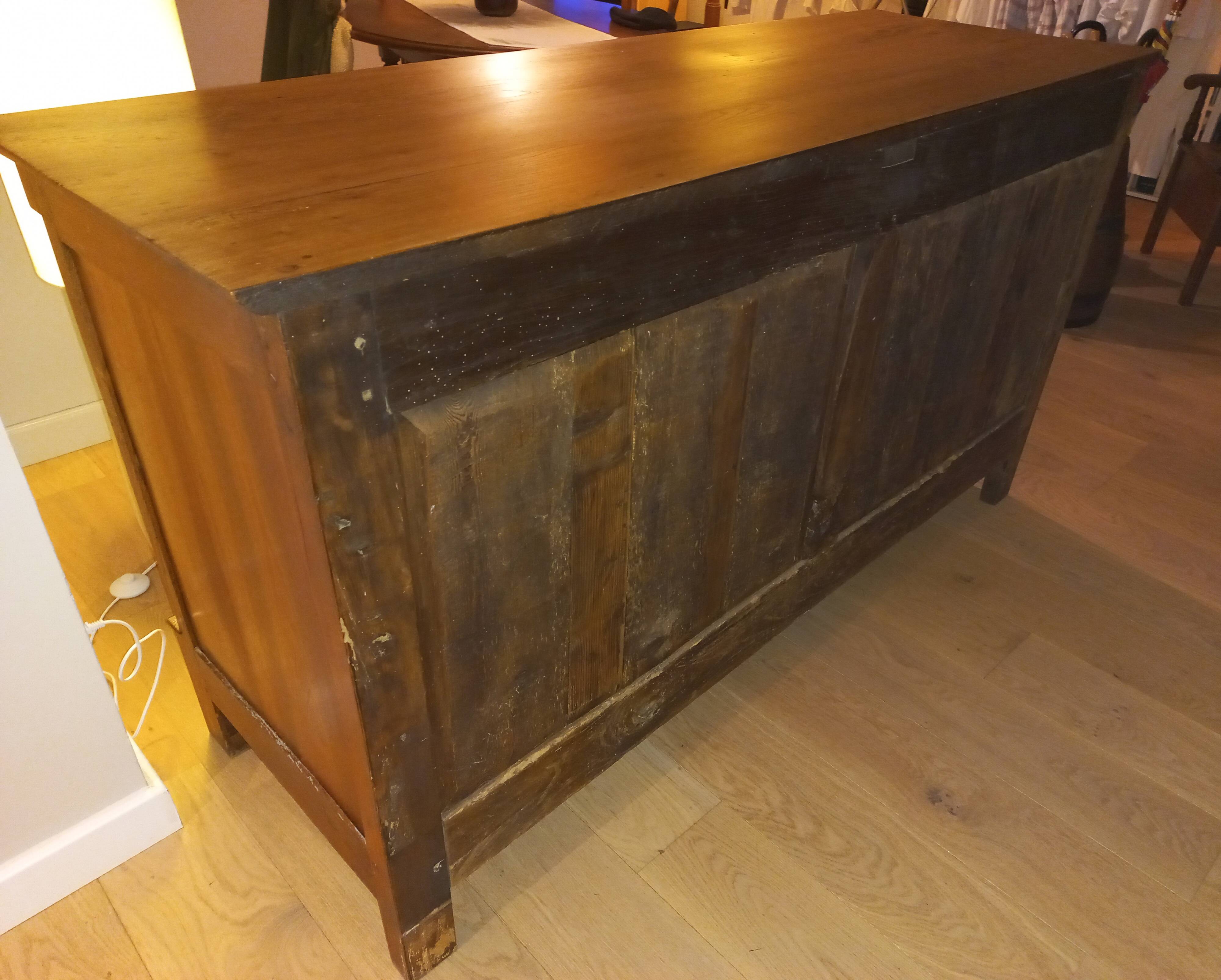 Very Empire half-column XIX century low sideboard