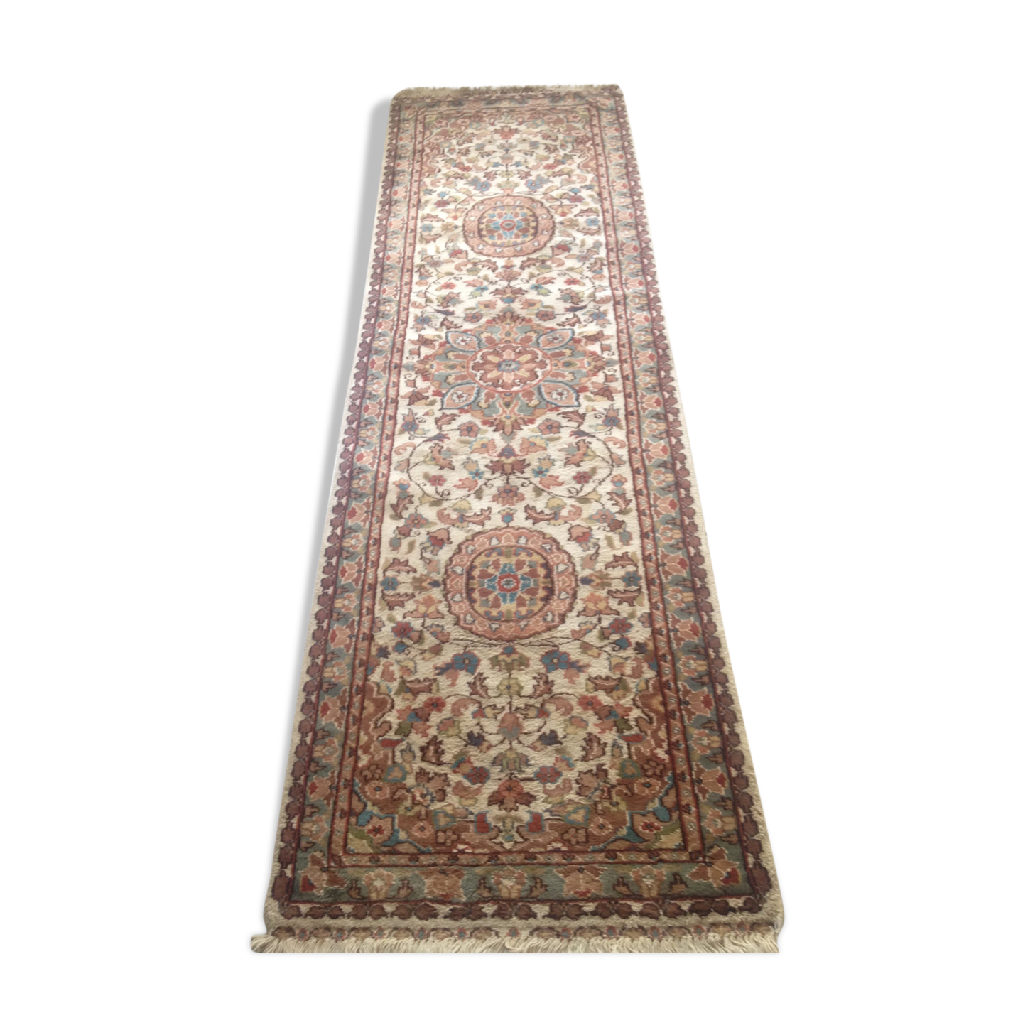 Tapis Persan Hamedan Laine Nouée Main – 149 X 105 Cm, épais 2 Cm, Multicolore