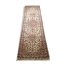 Persian wool and silk rug 77x250cm