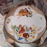 Coupe pied douche en porcelaine ancien