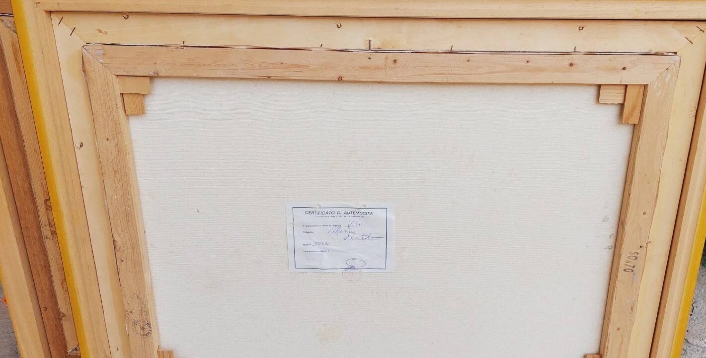 Oil painting on canvas Marine 50x70 Years 60/70 Renato Vitali