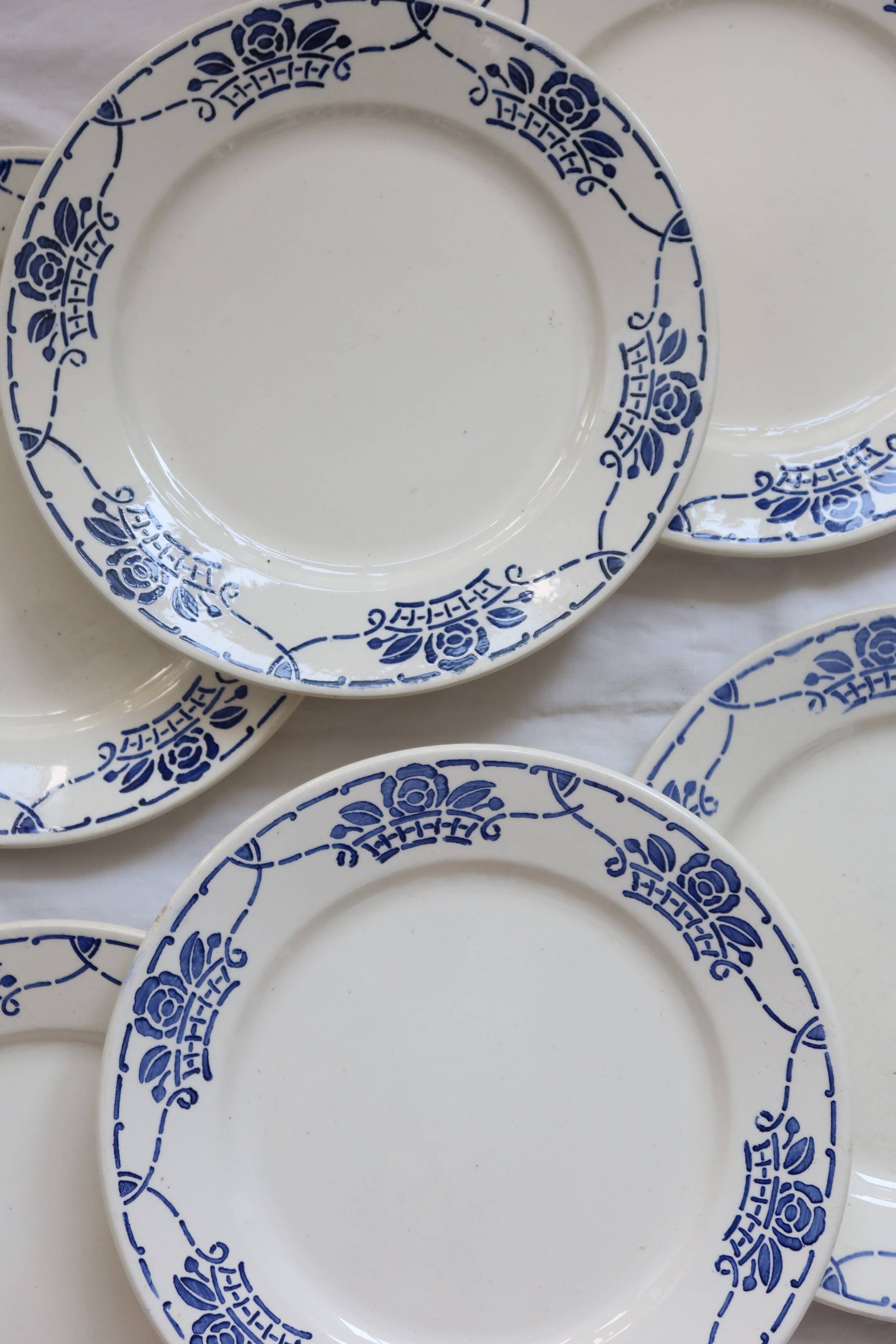 Antique dinner plates - Choisy le Roi HBC - Georgett pattern