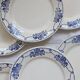Antique dinner plates - Choisy le Roi HBC - Georgett pattern