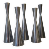 5 cast aluminum candle holders, Ikea, Erika Pekkari