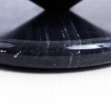 Mushroom lamp in marble and opaline glass