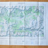 Vintage map of Barcelonnette
