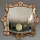 Venetian Quadratic Mirror with Rosé Rauchglass Frame