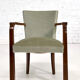 Pair of armchairs art deco 30/40 in wood and velvet