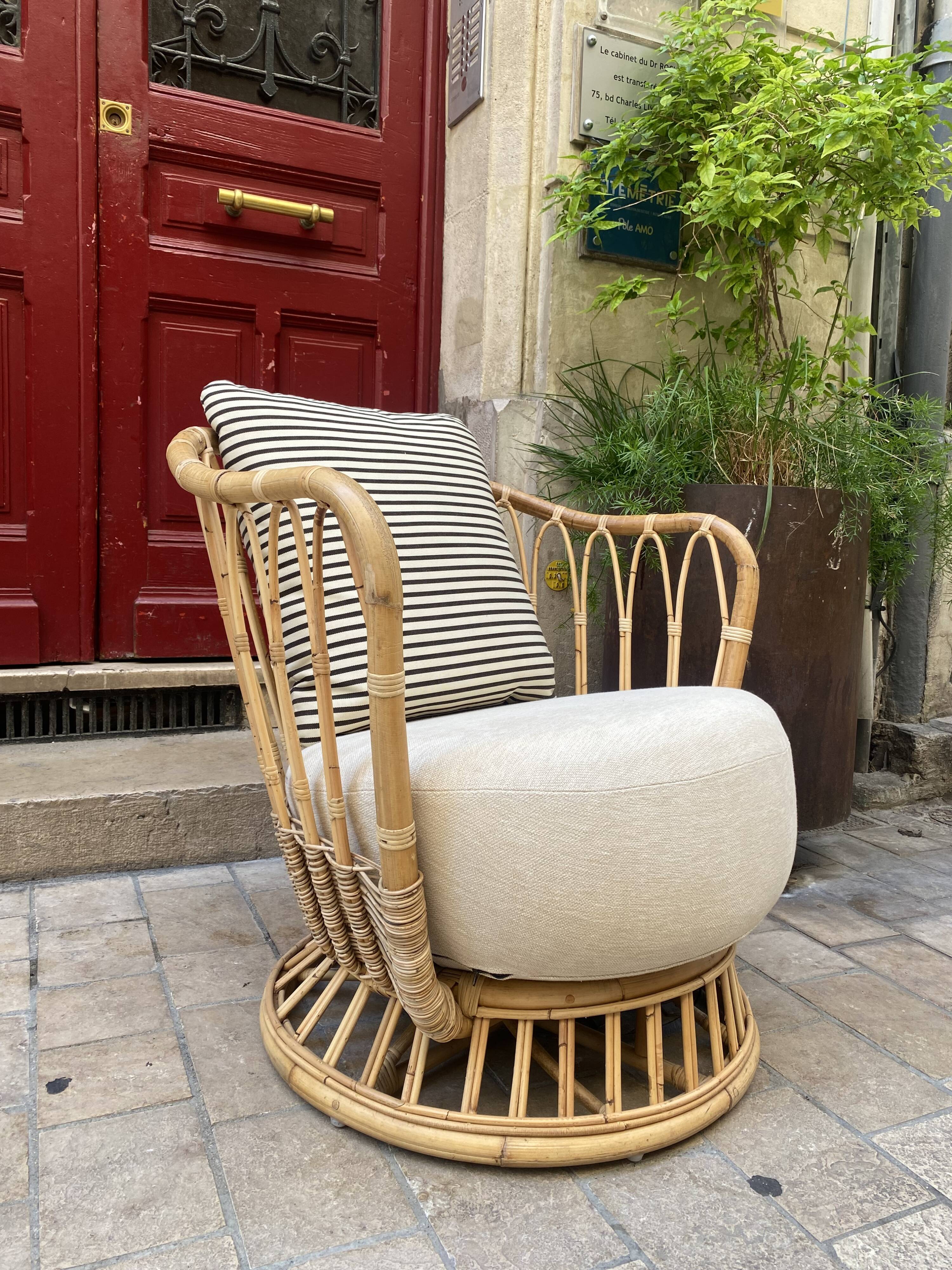 Grace Rattan Armchair - Gubi