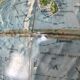 Globe Earth Scanglobe 1960 in relief, paper map and brass footing