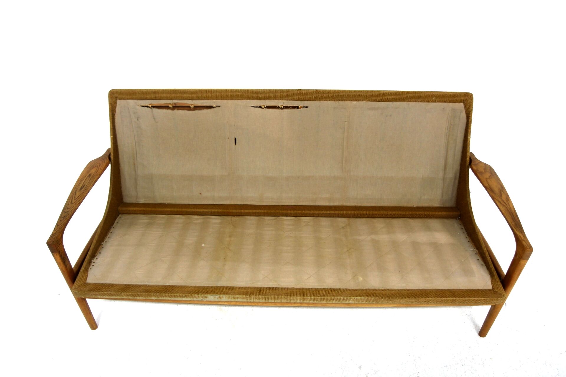 Scandinavian oak sofa, Johannes Andersen, Trensum, Sweden, 1960