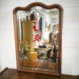 Beveled mirror contour wood 77x53cm