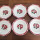 6 vintage Digoin Sarreguemines hollow plates model Cibon Lot 7