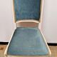 Chaise Style Louis XVI En bois Et Velours Bleu