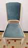 Chaise Style Louis XVI En bois Et Velours Bleu