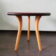 Wooden 1970s tabouret