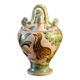 Glazed terracotta jug