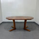 Dyrlund extendable round table in teak – Danish design – 4 to 6