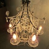 Pagoda shaped glass pendants chandelier