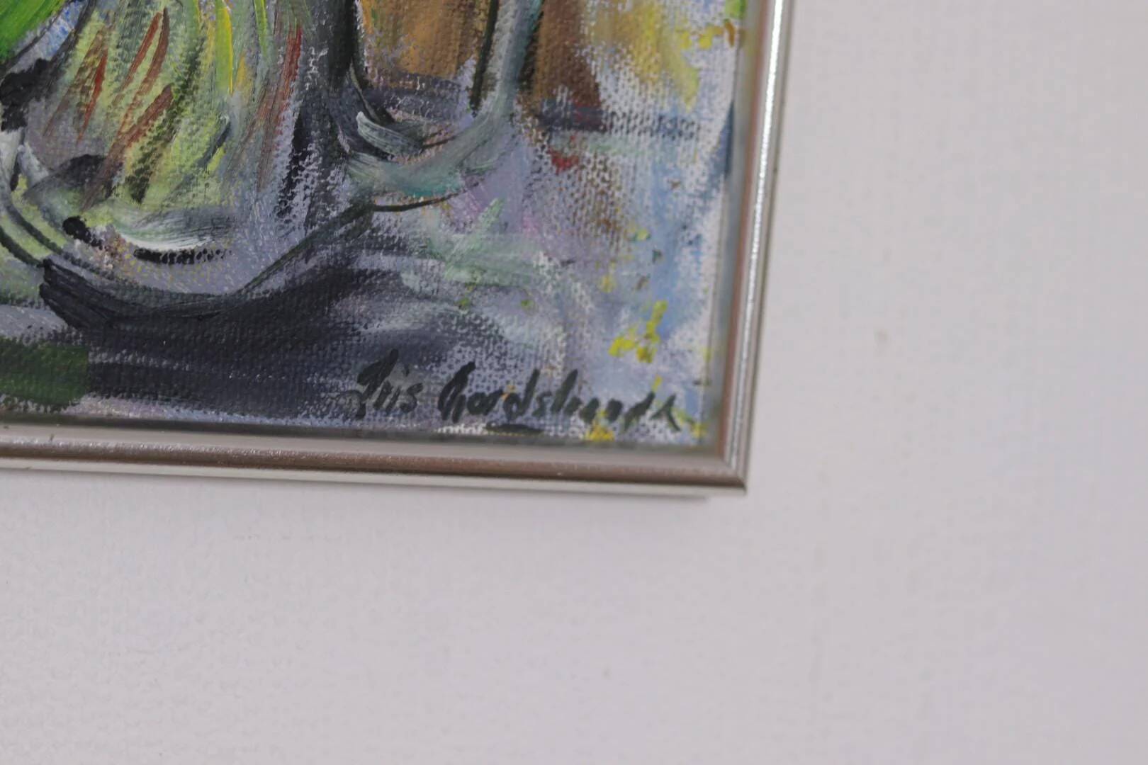Original Swedish Oil on Canvas – “Lilje kon valje” by Iris Nordstrandh
