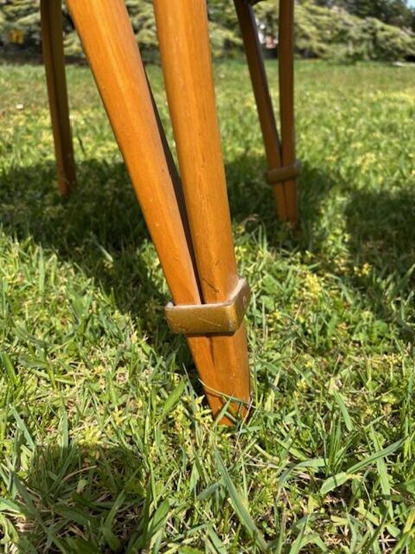 Paire de 2 chaises Steiner série Bow Wood 1950