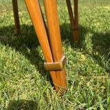 Pair of 2 Steiner Bow Wood chairs from the 1950s.
