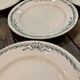 Lot of 10 plates in Terre de Fer Longchamp model Belleville