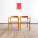 Paire de chaises de salle à manger modèle 56 par Niels O. Møller en chêne