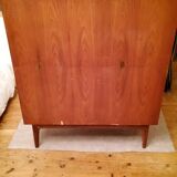Convenient Danish teak secretary Craftsmanship M.K from the 60s