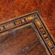 Table d’appoint ancienne en hêtre et métal, Italie, XXe siècle