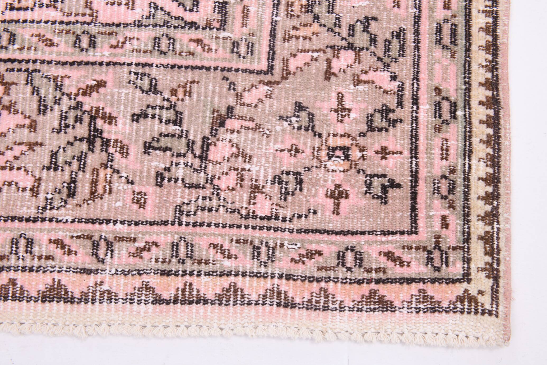 6x10 Rug For Living Room Soft Pink Turkish Vintage Rug, 181x314Cm