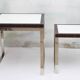 Design Cube Table in Chrom Rosewood 81cm