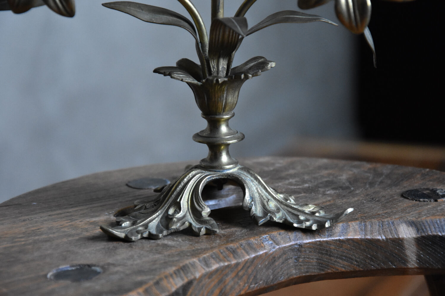 Brass candle holders
